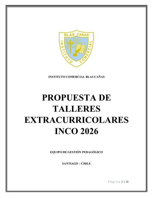 propuesta de talleres