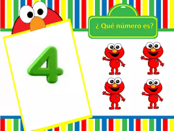 Los números 1 al 5 (Elmo)