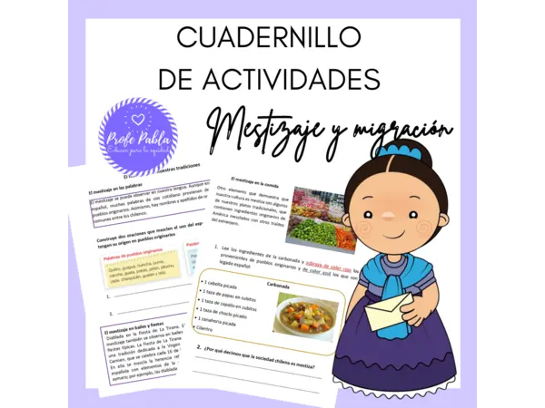 Cuadernillo de actividades, Unidad N°3 Mestizaje y migración