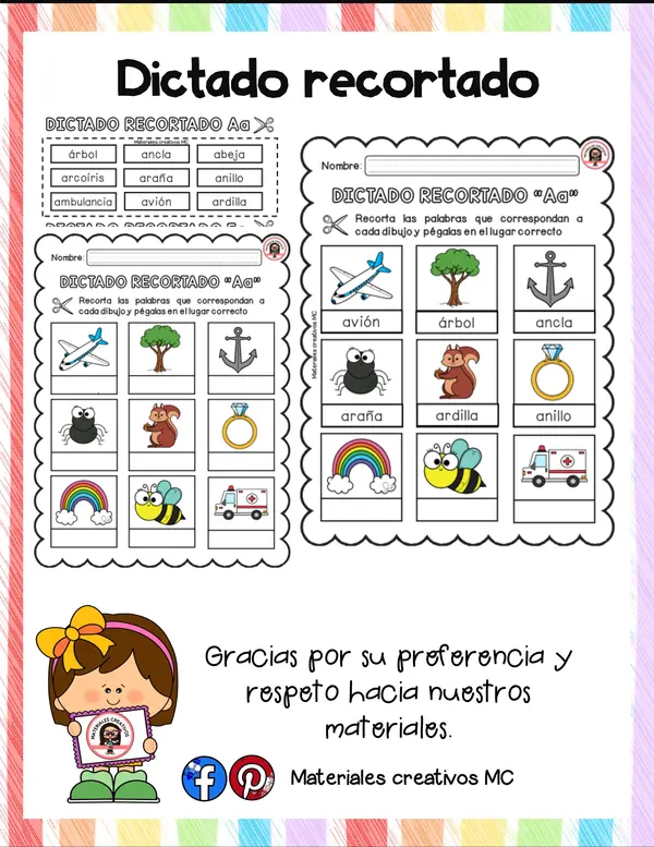 DICTADO RECORTADO VOCALES