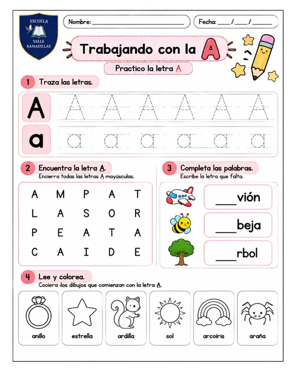 Cuadernillo repaso vocales