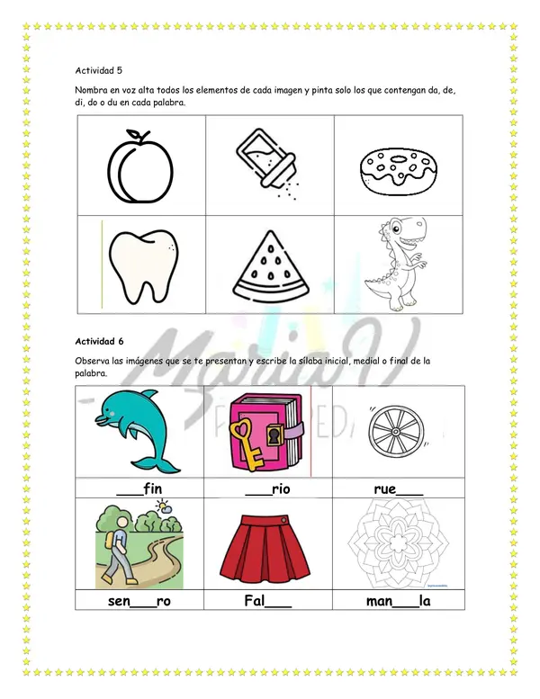 Cuadernillo de apoyo de Lenguaje N°2: Letras D – T – N – V 