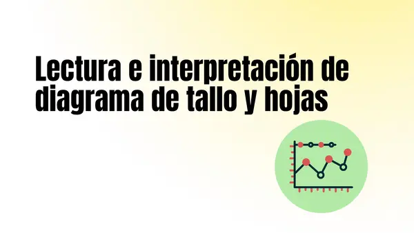 Interpretar diagrama de tallo y hoja 5 Básico