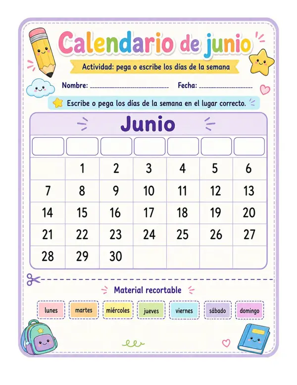 DÍAS DE LA SEMANA Y MESES DEL AÑO
