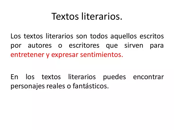 Tipos de textos