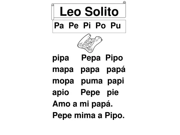Lectura letra p