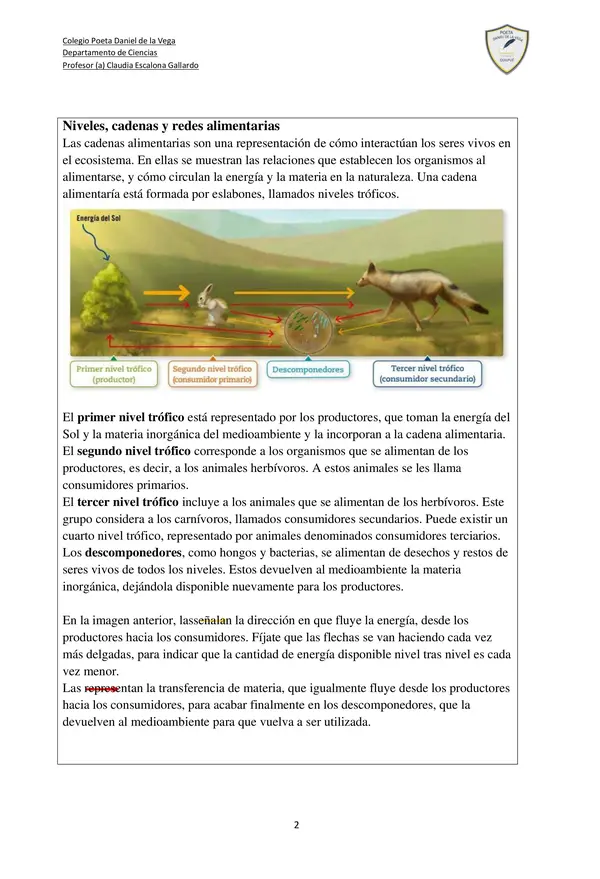 evaluacion seres vivos