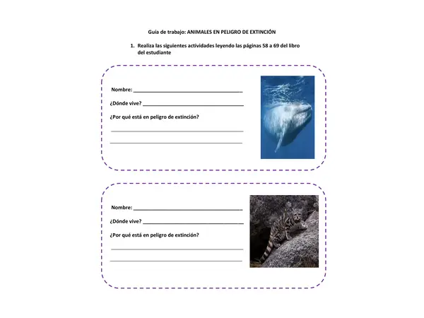 Animales en peligro de extinción de Chile