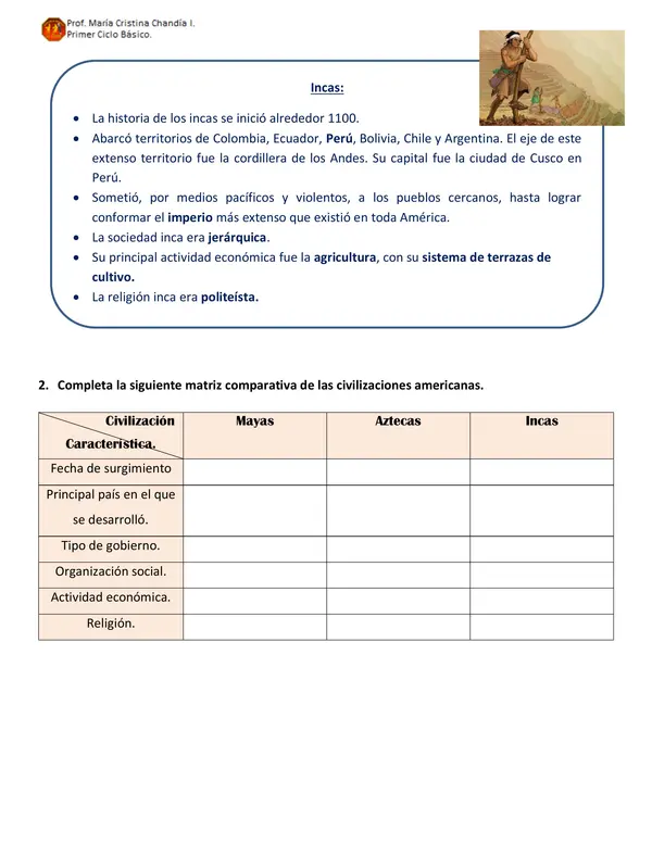 Guía Civilizaciones de América
