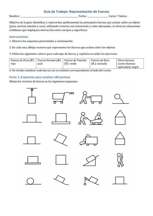 Guia representación de fuerzas