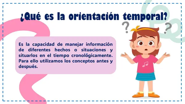Repaso orientacion temporal: Antes - despues