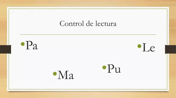 control de lectura de consonantes m,l,p