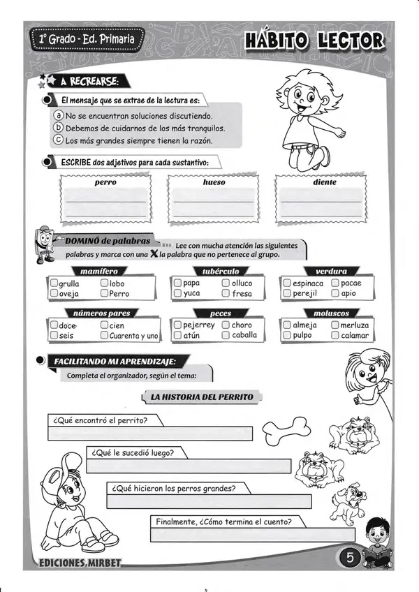 Cuadernillo de Hábito Lector