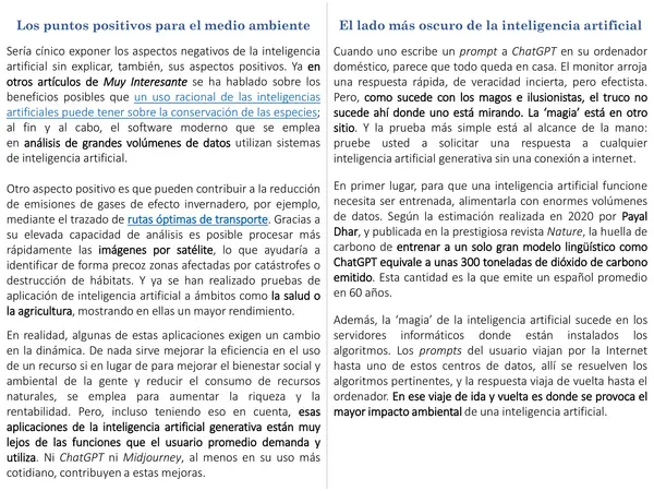 Análisis de texto expositivo-argumentativo: “El lado oscuro de ChatGPT”