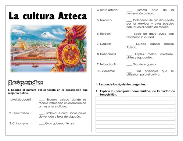Guía de trabajo - La cultura azteca 