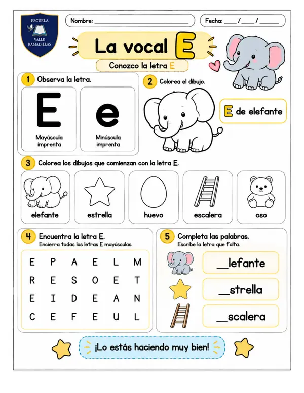 Cuadernillo repaso vocales