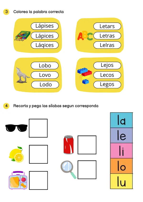 Guía de lenguaje letra L
