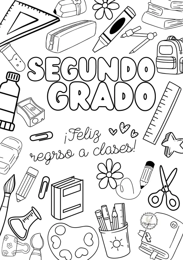Imágenes para colorear de regreso a clases