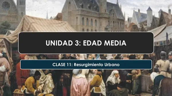 Resurgimiento Urbano Edad Media 