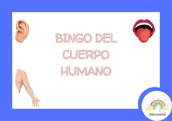 Bingo partes del cuerpo humano