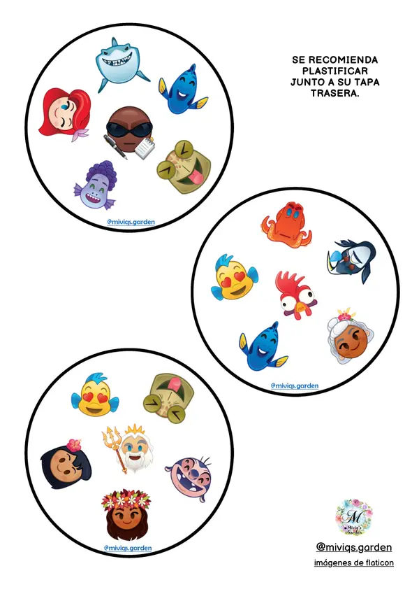 Juego de cartas Disney Marino (Dobble Spot It Game)