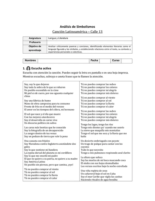 Análisis de Simbolismos en Canción de Calle 13