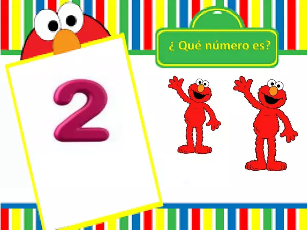 Los números 1 al 5 (Elmo)