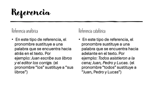 La correferencia