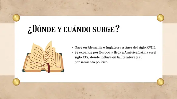 PPT Romanticismo Primero Medio