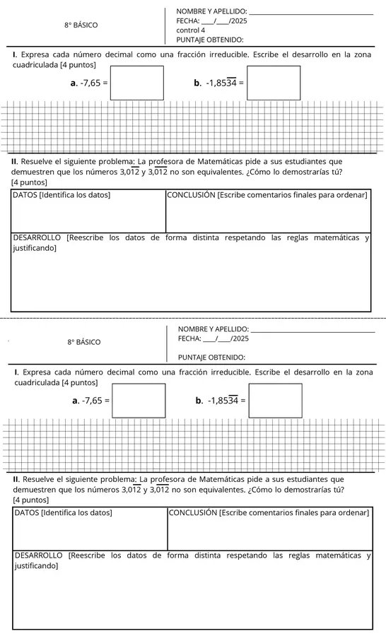 Adición y sustracción de racionales