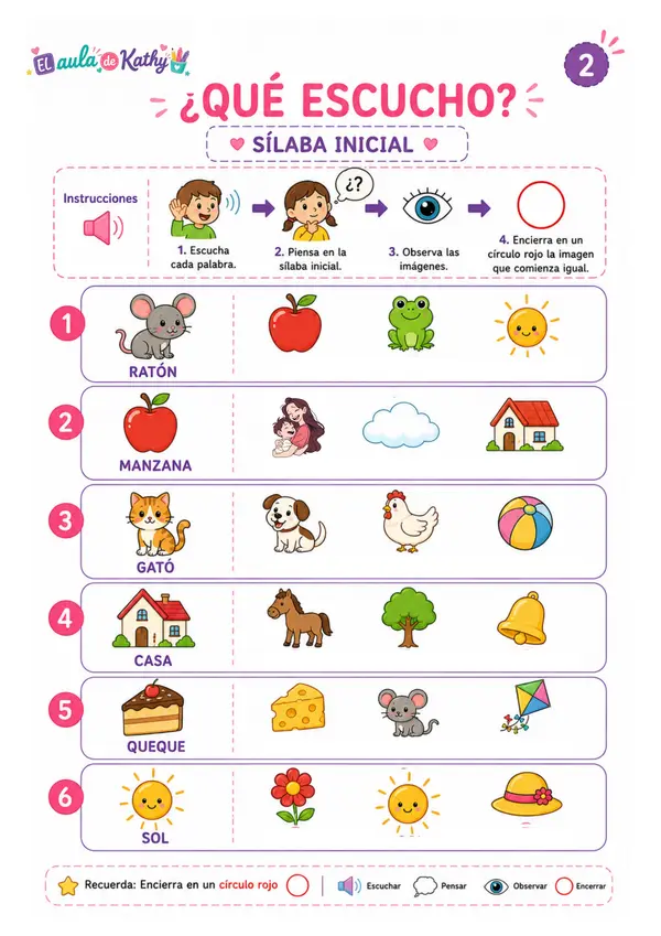 CUADERNILLO 1: CONCIENCIA FONOLÓGICA
