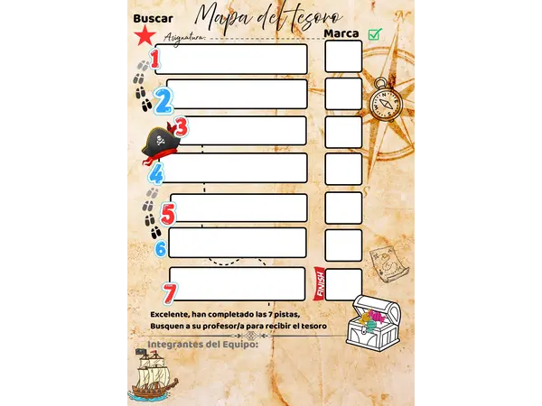 Búsqueda del tesoro para adaptar a cualquier clase 
