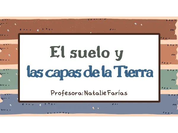 El suelo y las capas de la Tierra