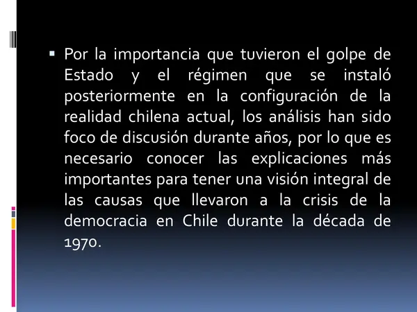 ED. CIUDADANA, TERCERO MEDIO, UNIDAD 3 "QUIEBRE EN LA DEMOCRACIA" PPT