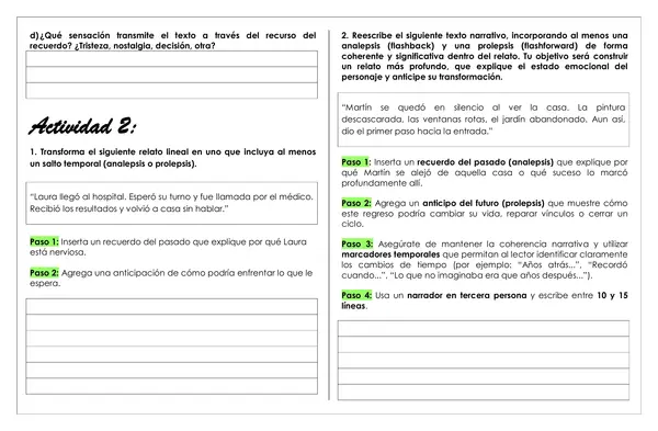 Guía de trabajo - Saltos temporales 