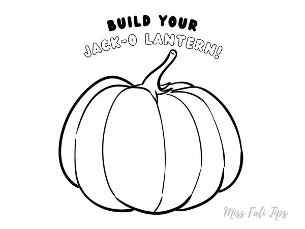 "Build your Jack-o Lantern" Manualidad para Halloween