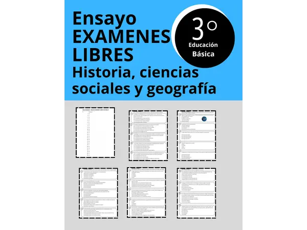 Ensayo Exámenes Libres Historia 3° Básico - 25 Preguntas + Solucionario