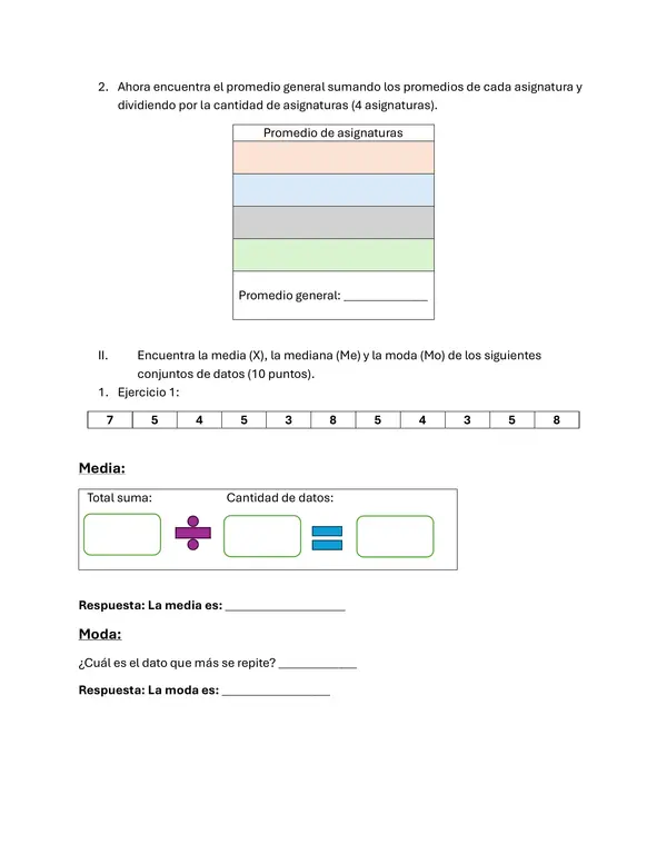 Evaluación adecuada medidas de tendencia centra