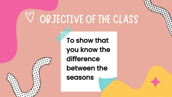 Seasons of the year : first grade