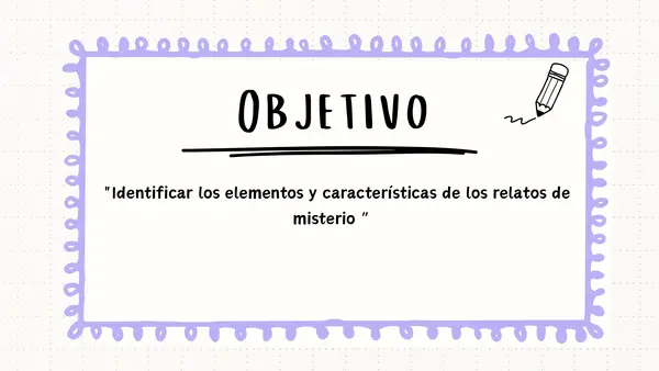 Unidad 3: Relatos de Misterio | Presentación + Actividades