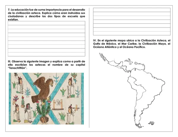 Guía de trabajo - La cultura azteca 
