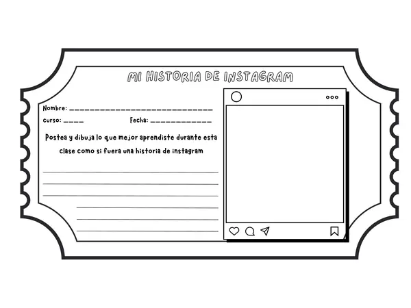 Ticket de salida: mi historia de instagram