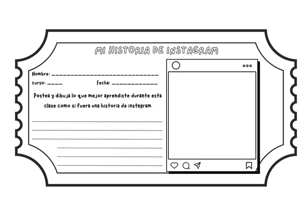 Ticket de salida: mi historia de instagram