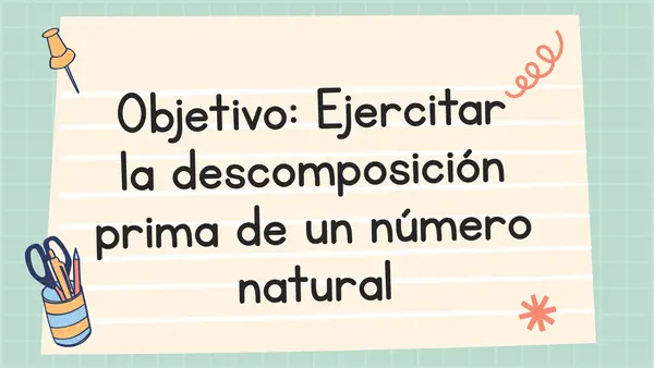 Descomposición prima