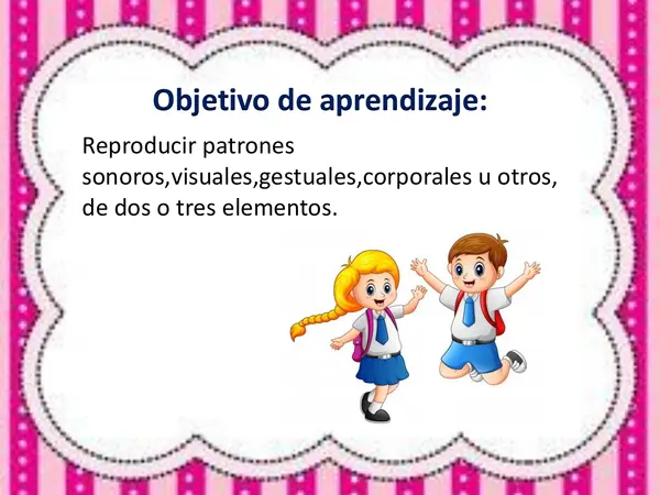 Patrones sonoros, visuales y corporales