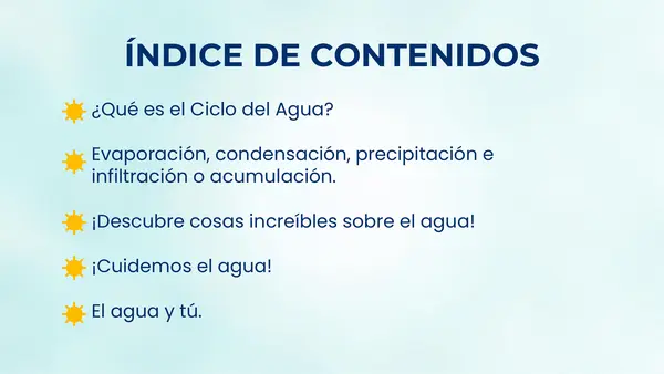 PPT Ciclo del agua 