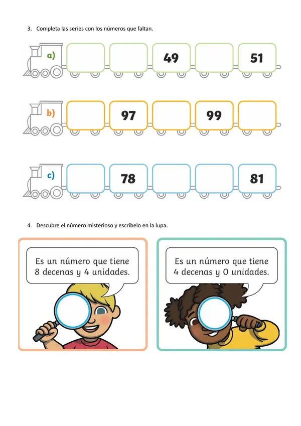 Números hasta el 100