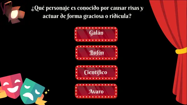🎭 Trivia Interactiva: “Conociendo a los Personajes del Teatro”