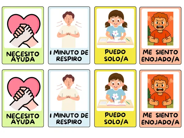 Tarjetas de regulación emocional