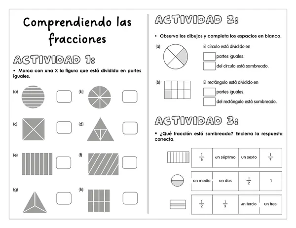 Guía de trabajo - Fracciones